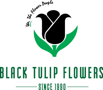 Black Tulip Flowers qatar ads